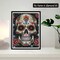 5D Diamond Painting Rose Skeleton Full Drill Paint with Diamond Art Kits for Adults, DIY Skull Flower Painting by Number Kits Cross Stitch Rhinestone Wall Home Decor 30x40cm (12"x16")